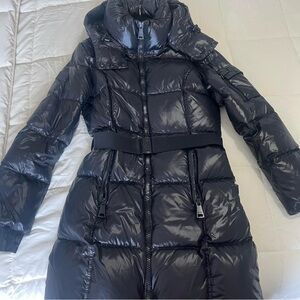 SAM. Shiny Black Puffer Jacket